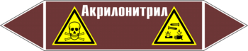 Маркировка трубопровода "акрилонитрил" (пленка, 507х105 мм) - Маркировка трубопроводов - Маркировки трубопроводов "ЖИДКОСТЬ" - Магазин охраны труда и техники безопасности stroiplakat.ru