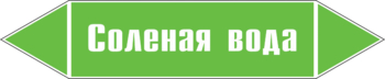 Маркировка трубопровода "соленая вода" (пленка, 507х105 мм) - Маркировка трубопроводов - Маркировки трубопроводов "ВОДА" - Магазин охраны труда и техники безопасности stroiplakat.ru